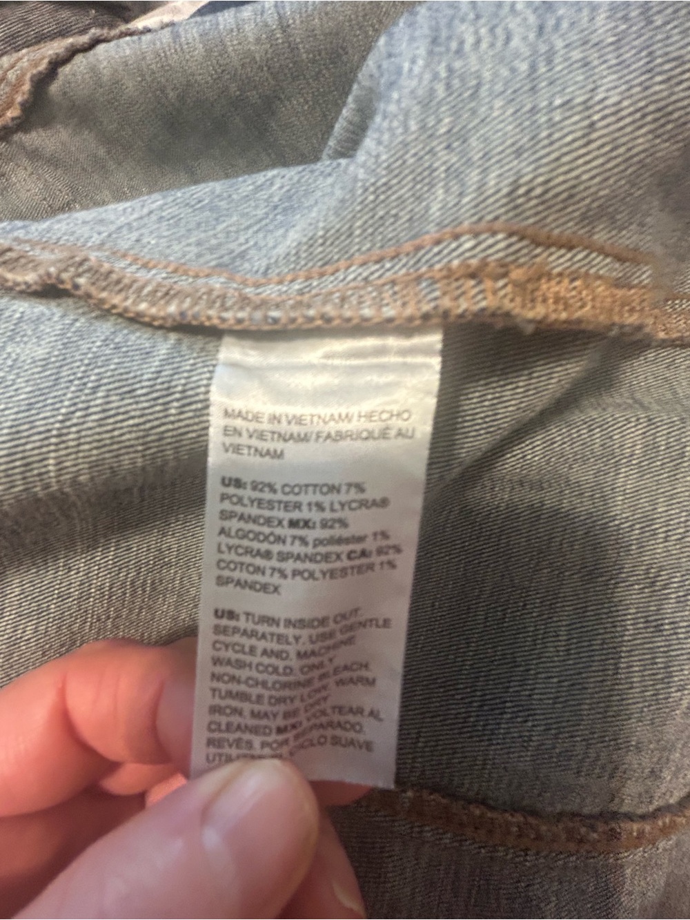 Chico's Blue Denim Jean Jacket with Puff Sleeves - Picture 5 of 12